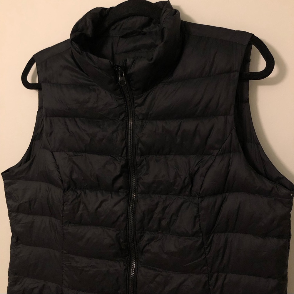 Lord & Taylor Black Down Filled Puffer Vest - Picture 2 of 10